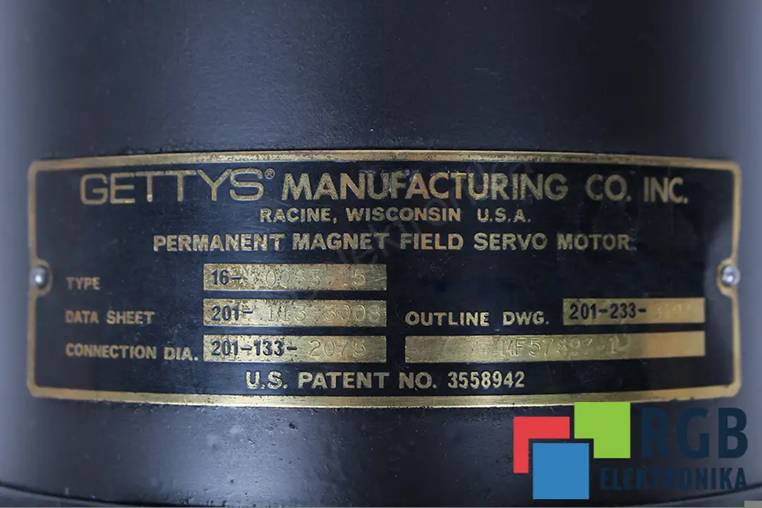16-0083-15 GETTYS MANUFACTURING