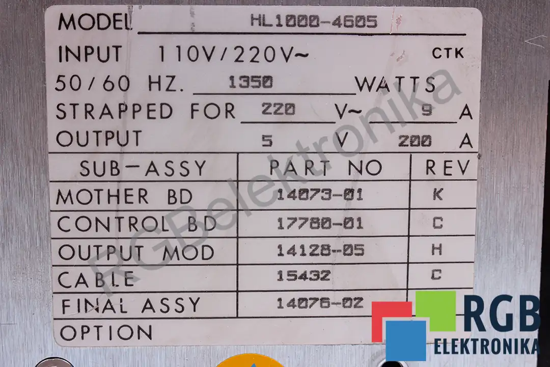 HL1000-4605 COMPUTER PRODUCTS