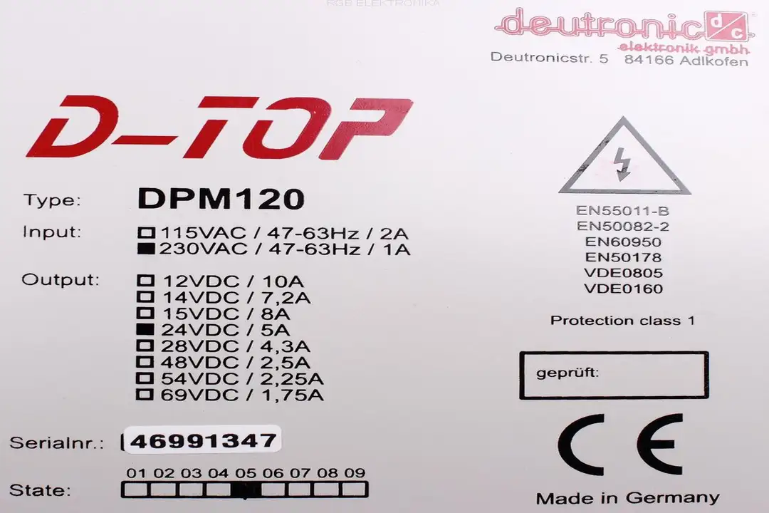 dpm120 DEUTRONIC Reparatur