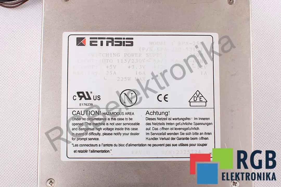 epa-250 ETASIS Reparatur