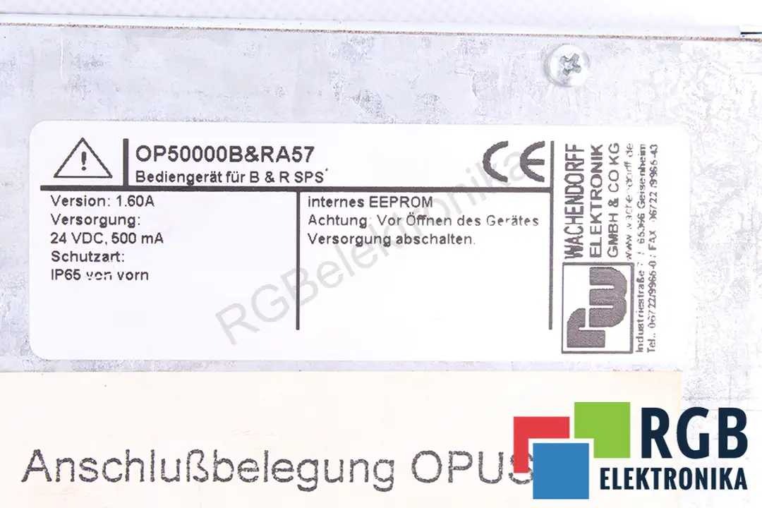 OP50000B&RA57 WACHENDORFF ELEKTRONIK