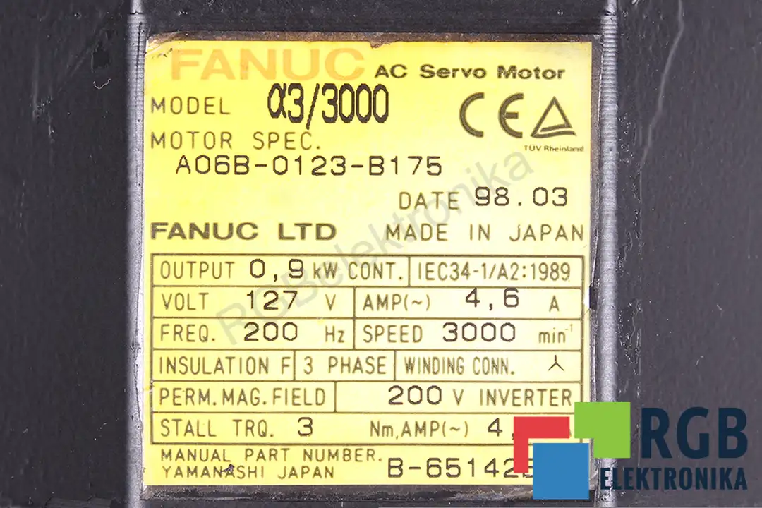 a06b-0123-b175 FANUC Reparatur