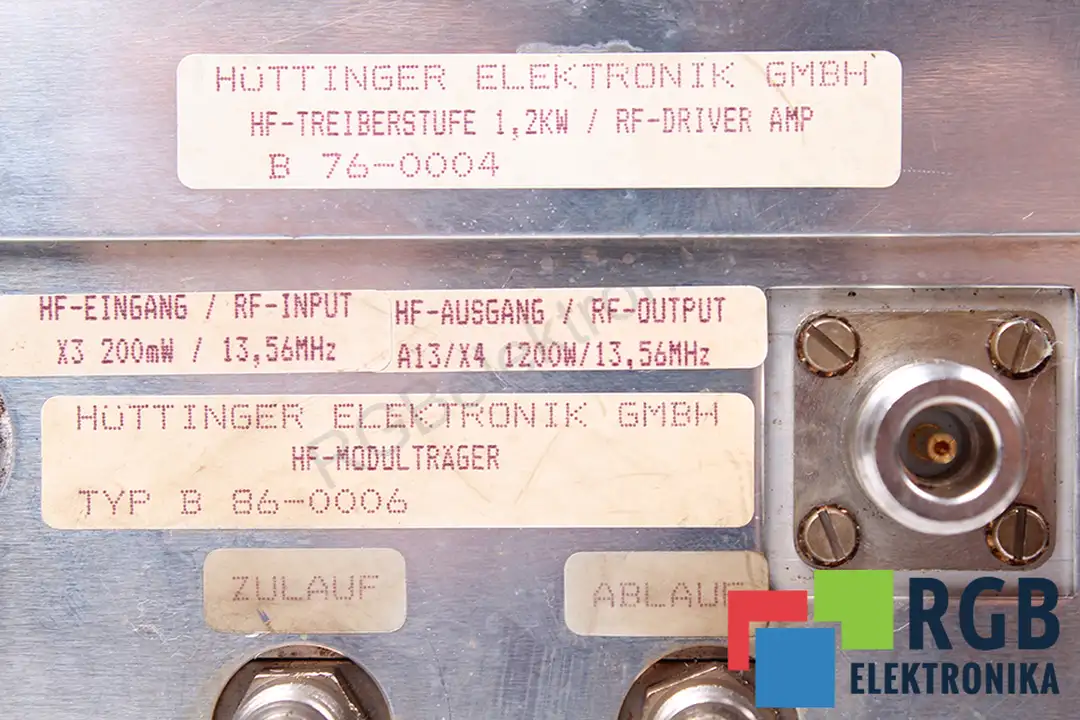 b76-0004-no.-44103 HUTTINGER Reparatur