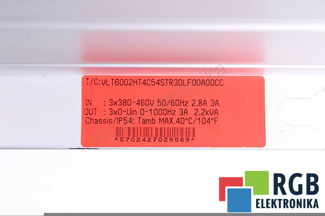 175Z7047 VLT6002HT4C54STR3DLF00A00C0 DANFOSS