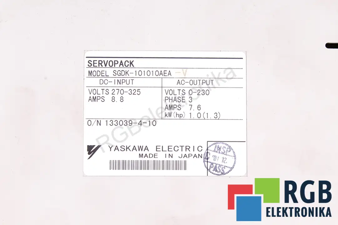 sgdk-101010aea-v YASKAWA Reparatur