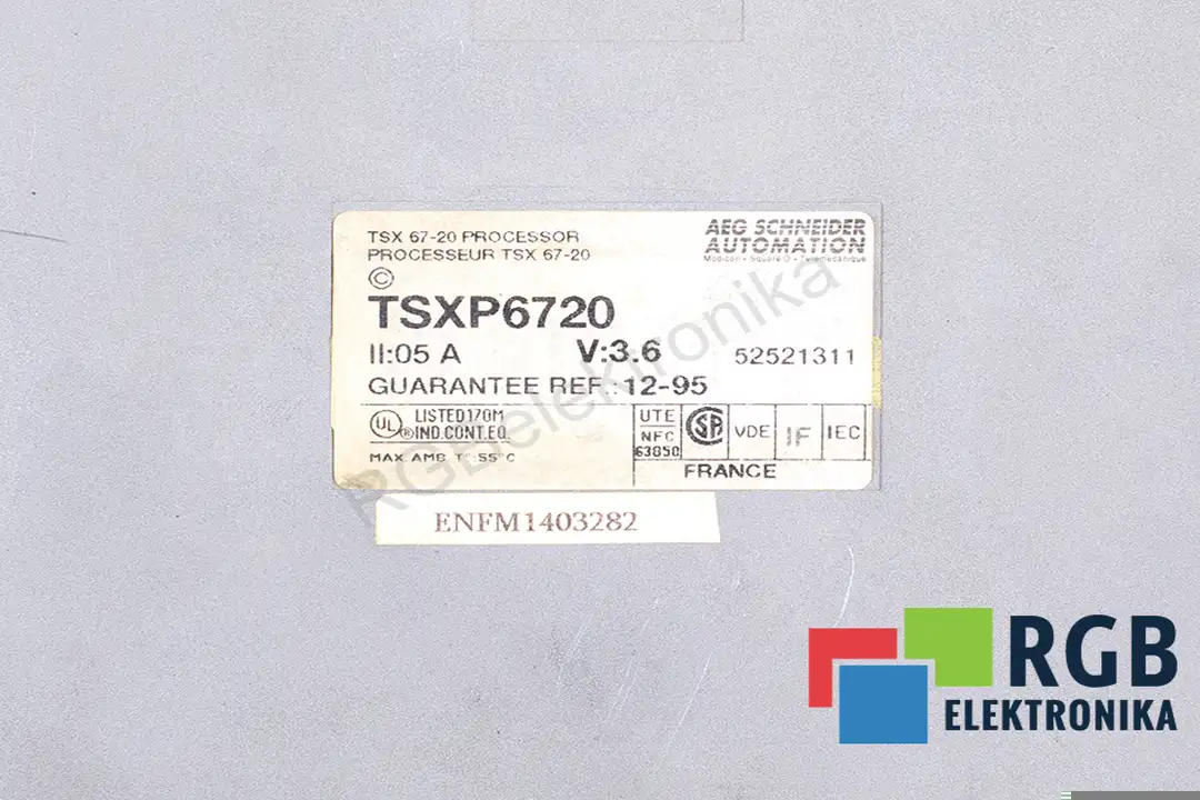 tsxp6720 SCHNEIDER ELECTRIC Reparatur