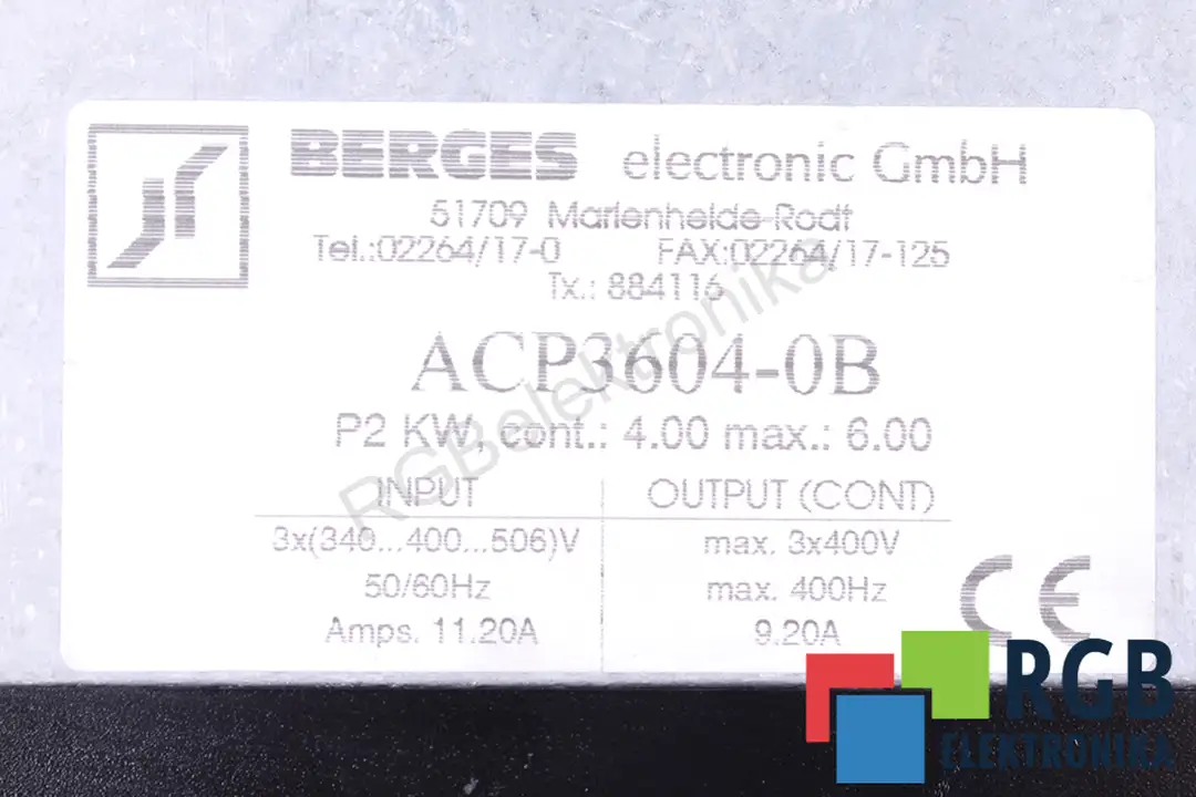 ACP3604-0B BERGES
