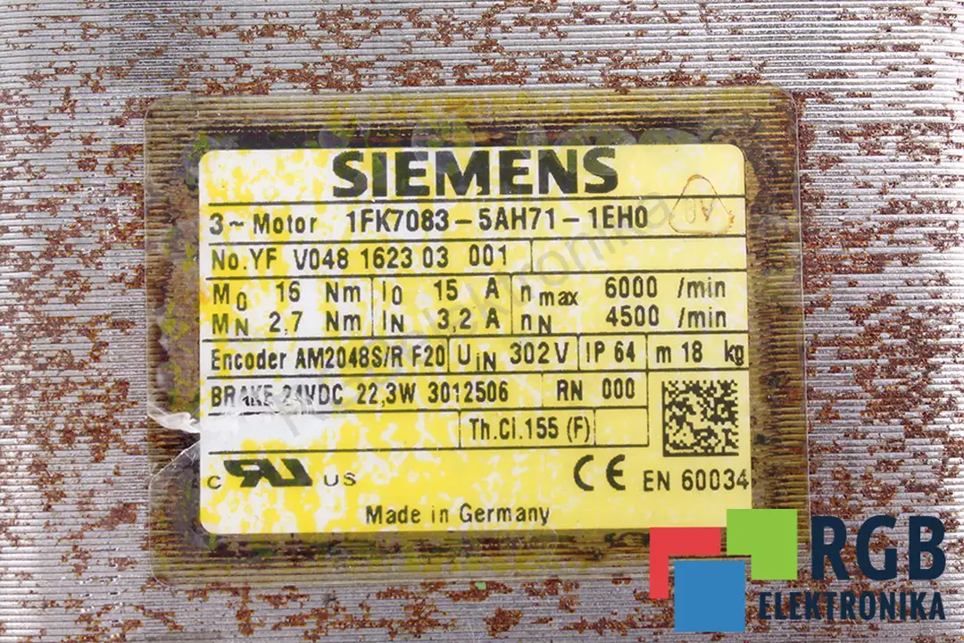 Service 1fk7083-5ah71-1eh0 SIEMENS