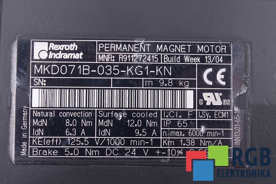 MKD071B-035-KG1-KN REXROTH INDRAMAT