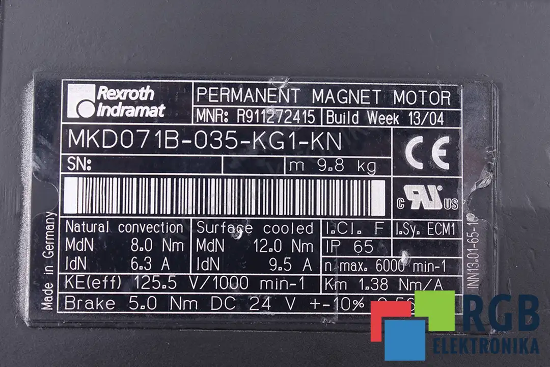 Service mkd071b-035-kg1-kn REXROTH INDRAMAT