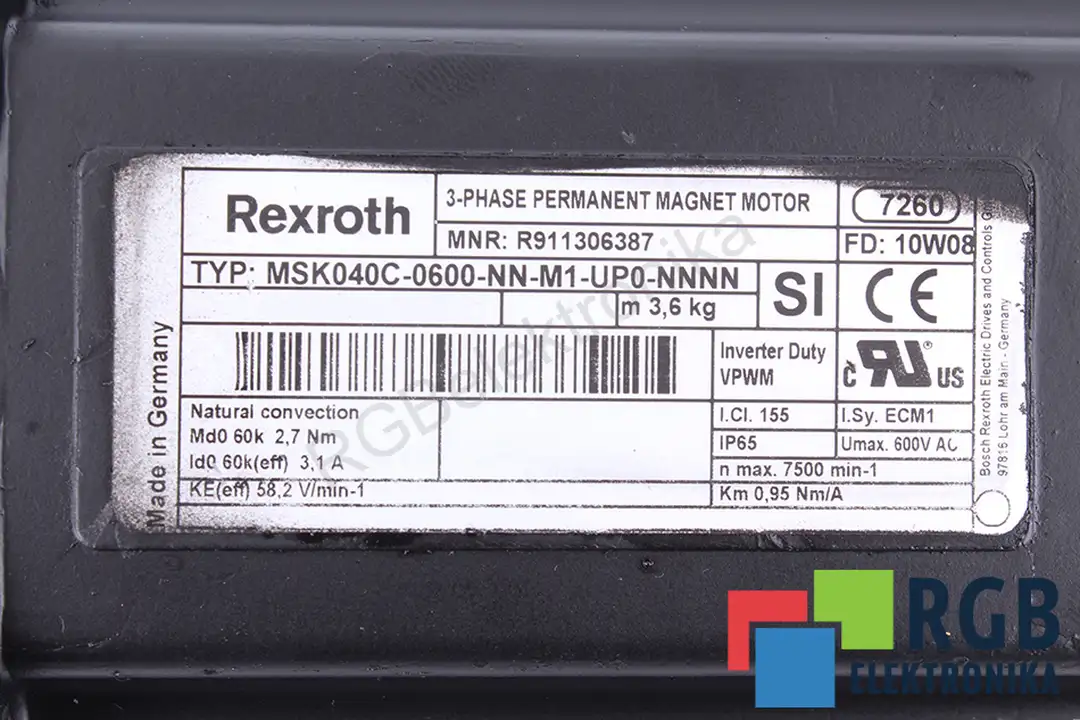 Service msk040c-0600-nn-m1-up0-nnnn REXROTH