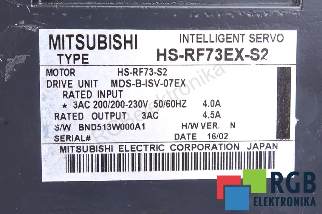 MDS-B-ISV-07EX MITSUBISHI ELECTRIC