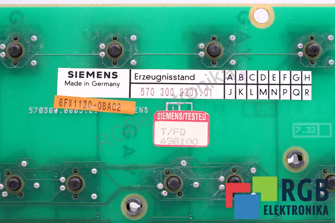 6fx1130-0ba02 SIEMENS Reparatur