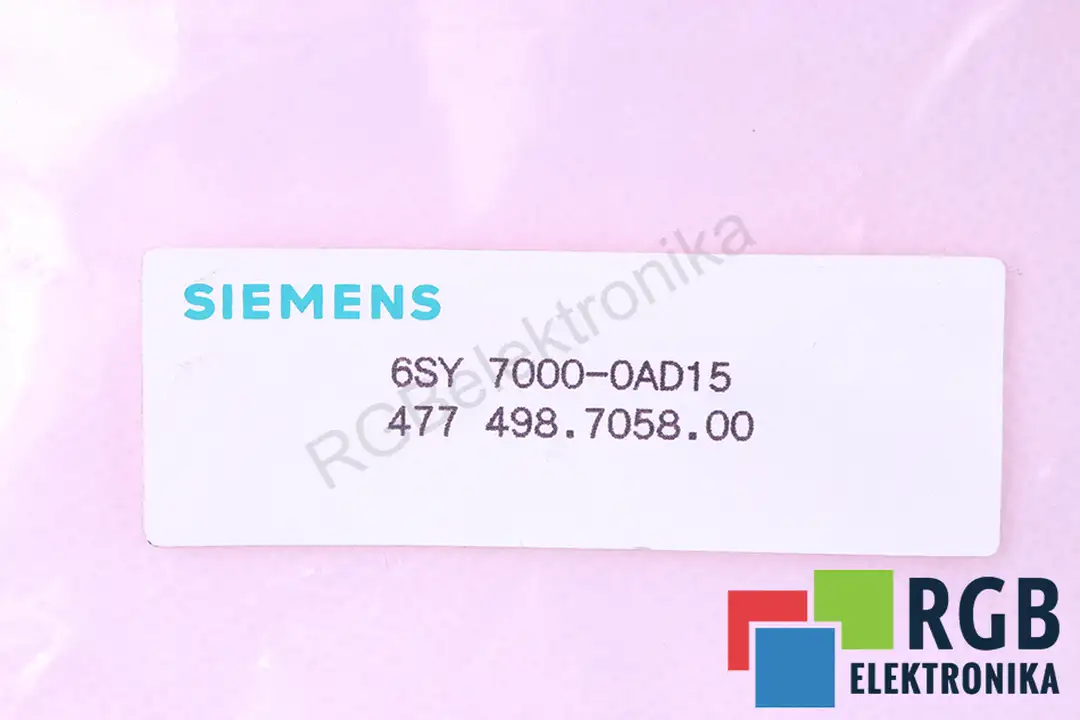 6sy7000-0ad15 SIEMENS Reparatur