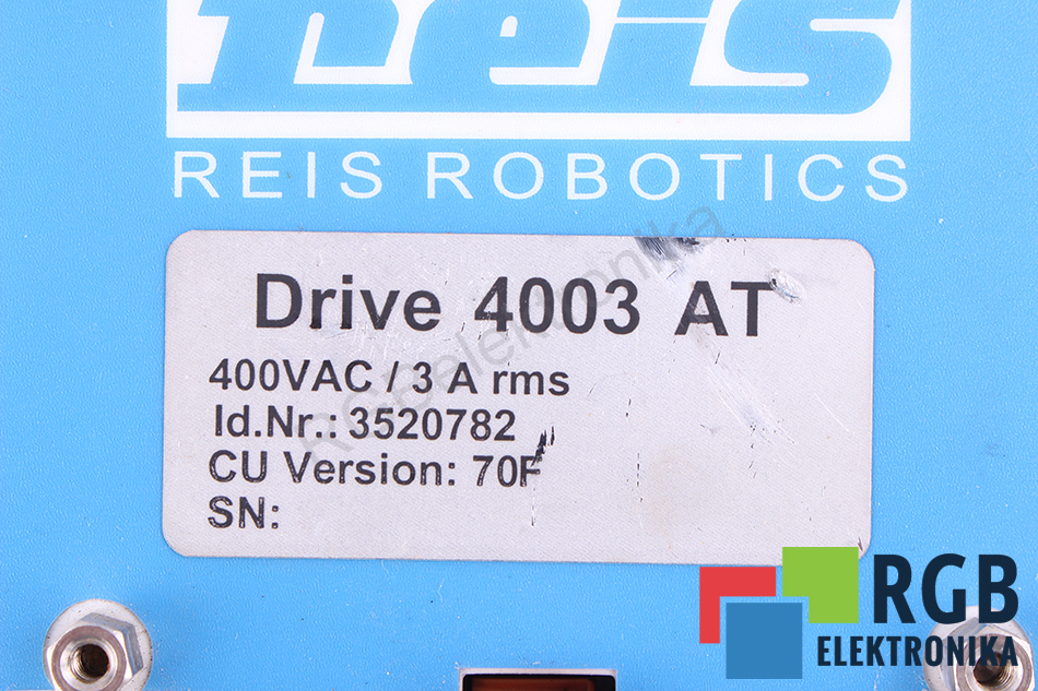 drive4003at REIS ROBOTICS Reparatur