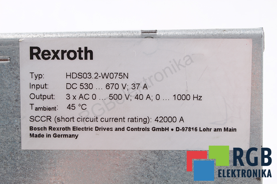 HDS03.2-W075N-HS12-01-FW BOSCH REXROTH