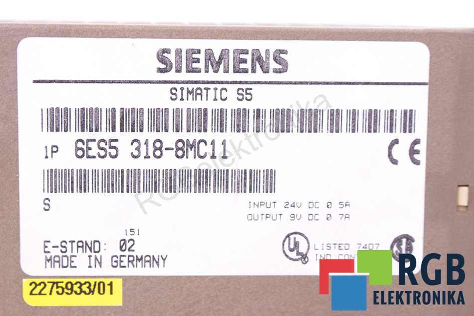 6es5318-8mc11 SIEMENS Reparatur