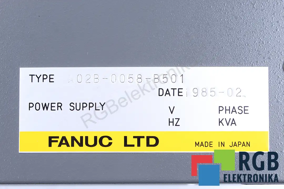 A02B-0058-B501 FANUC