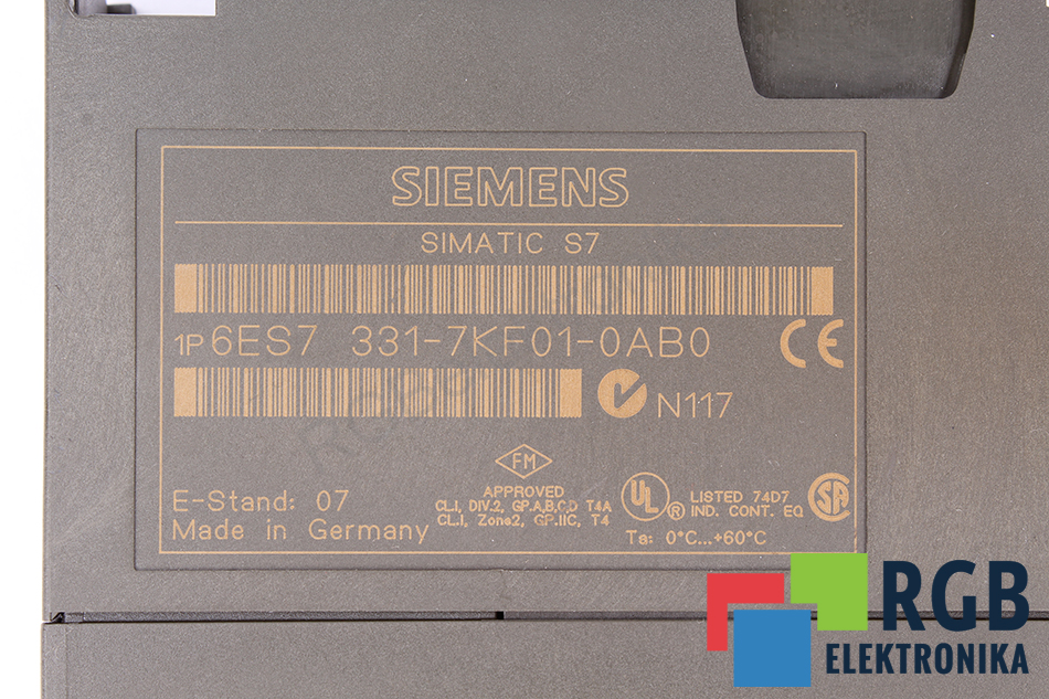 6es7-331-7kf01-0ab0_9410 SIEMENS Reparatur